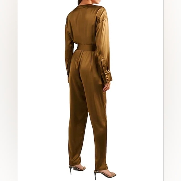 SALLY LAPOINTE Satin Jumpsuit - Picture 3 of 9